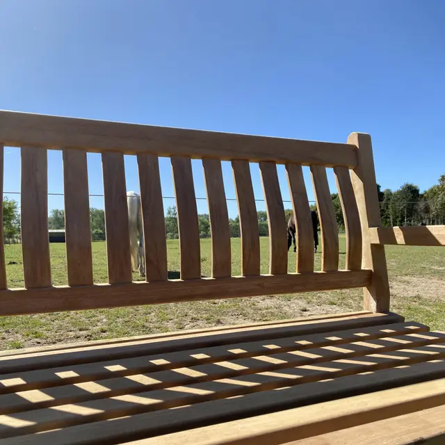Banc en teck Dordogne 120 cm – photo 4