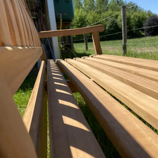 Banc en teck Dordogne 250 cm – photo 3