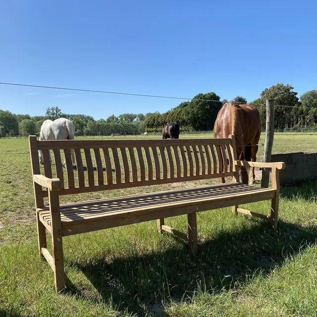 Banc en teck Dordogne 250 cm – photo 5