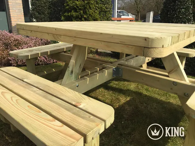Lot de 6 tables de pique-nique carrées KING® XXL – photo 2
