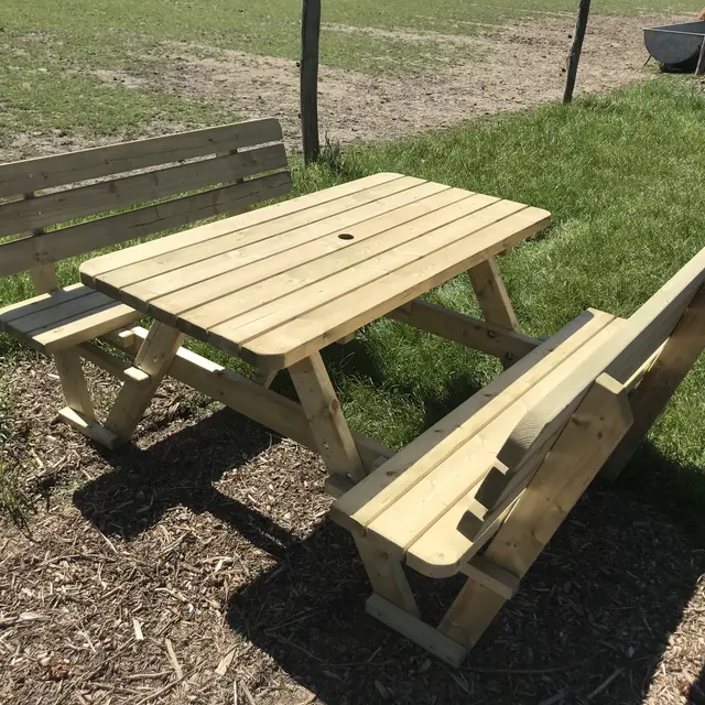 Table de pique-nique KING® 140 cm avec dossiers – photo 6