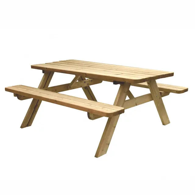 Table de pique-nique KING® 180 cm, bancs à deux planches