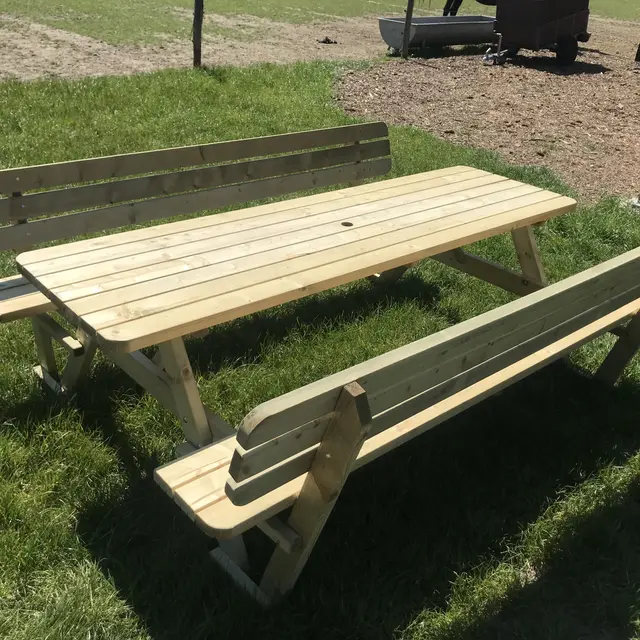 Table de pique-nique KING® 240 cm avec dossiers – photo 3
